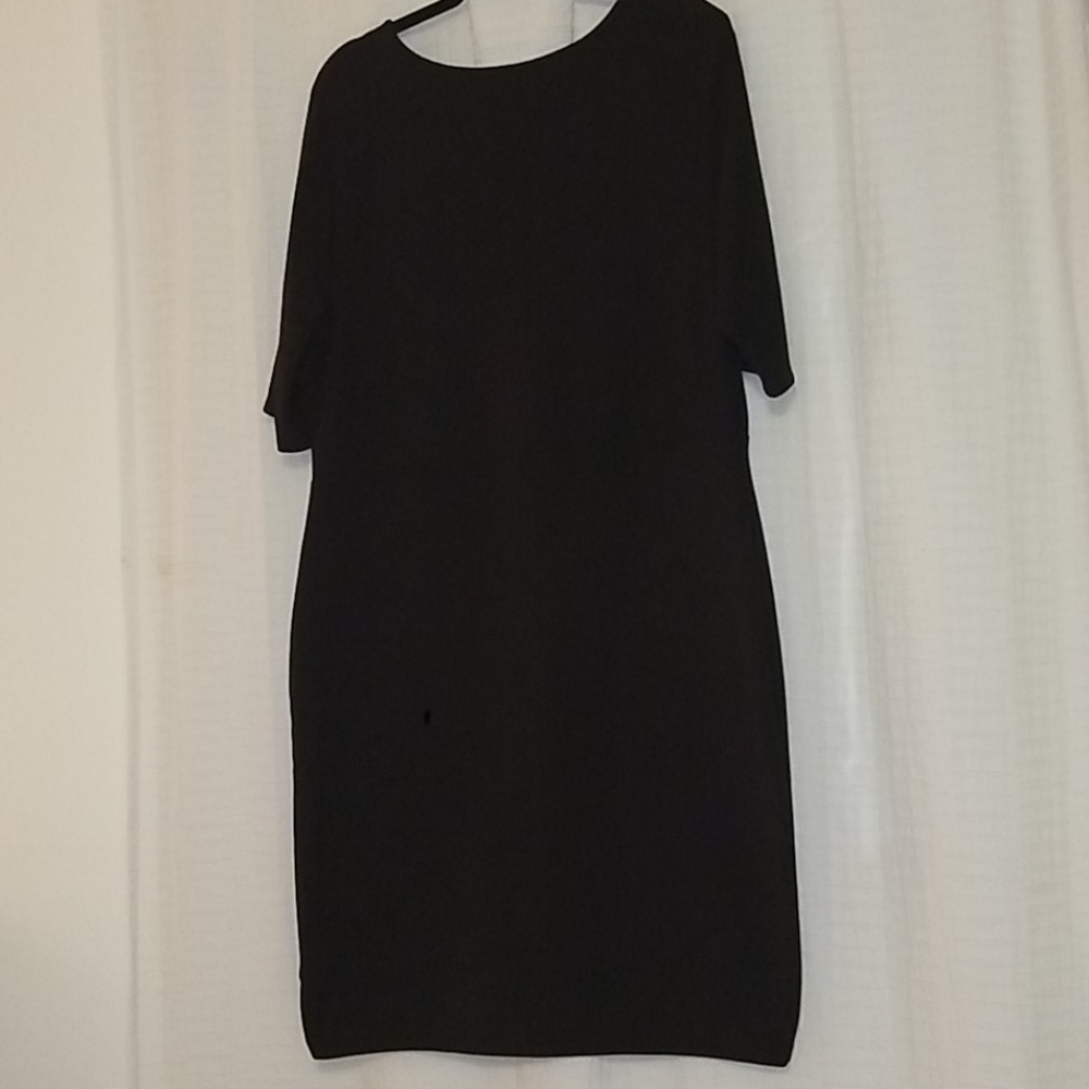 Plus Bodycon HiLow Little Black Dress